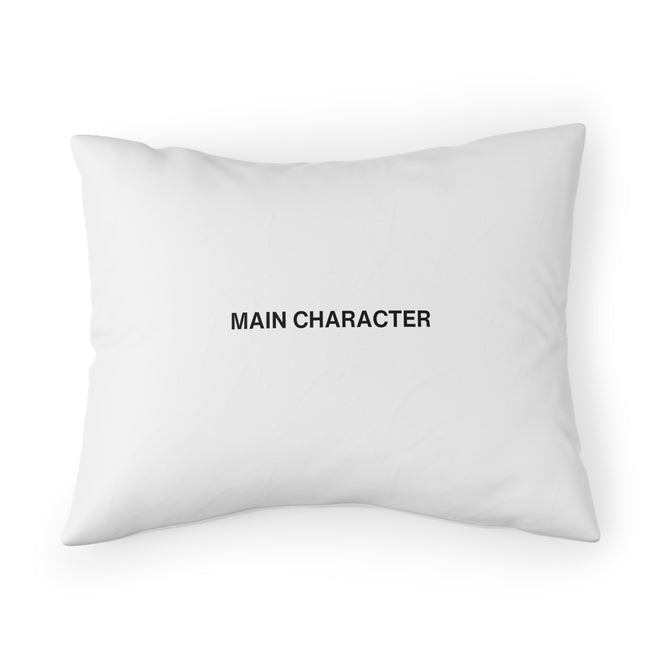 MAIN CHARACTER PILLOW SHAM - BLACK